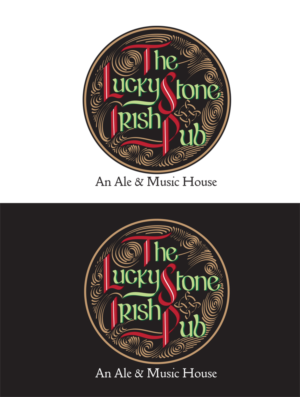 Logo Design by Rade89 for The Lucky Stone Irish Pub | Design: #7974529
