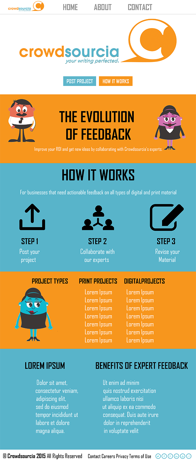 Web Design par Dem pour Crowdsourcia | Design #7998339