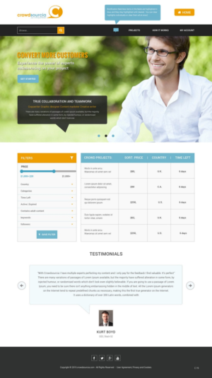 Diseño Web por pb para Crowdsourcia | Diseño: #7988718