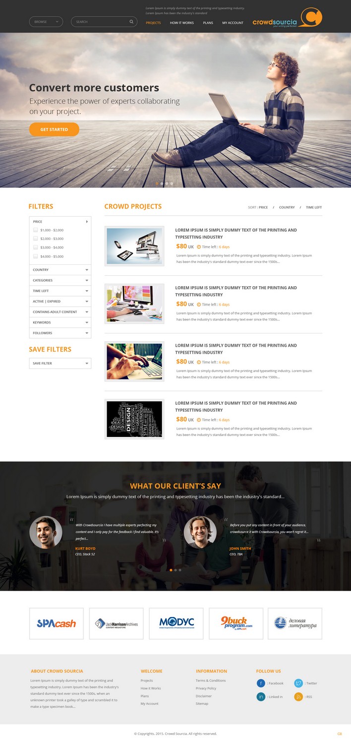 Web-Design von pb für Crowdsourcia | Design #7996699