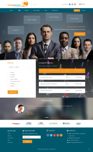 Diseño Web por pb para Crowdsourcia | Diseño: #7996714