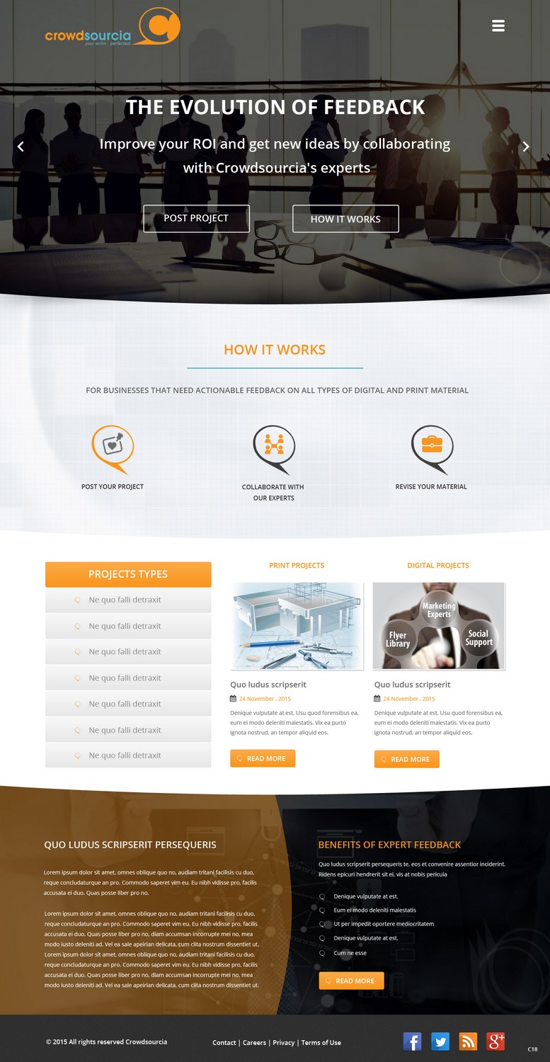 Diseño Web por pb para Crowdsourcia | Diseño #7996716