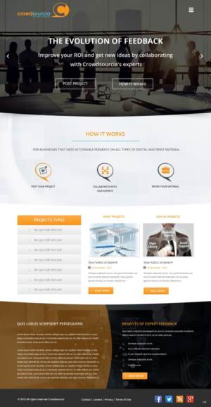 Diseño Web por pb para Crowdsourcia | Diseño: #7996716