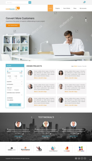 Diseño Web por pb para Crowdsourcia | Diseño: #7996723