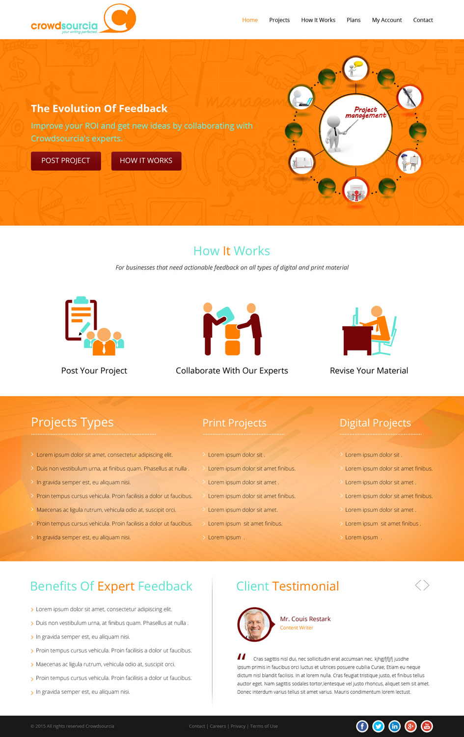 Diseño Web por SJ-Designer para Crowdsourcia | Diseño #7995547
