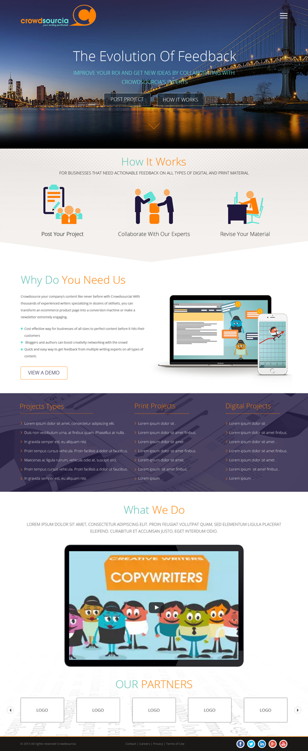 Web Design par SJ-Designer pour Crowdsourcia | Design #8091824