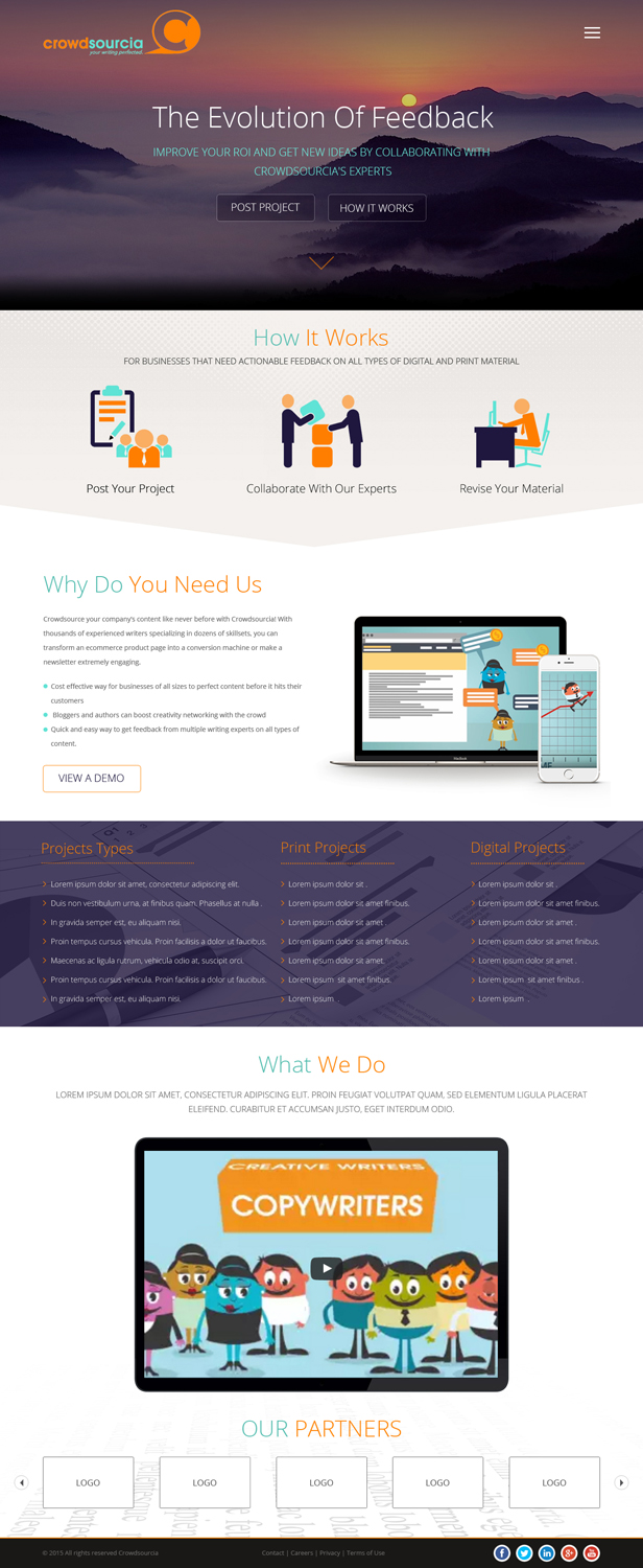 Web Design by SJ-Designer for Crowdsourcia | Design #8092409