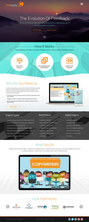 Web Design par SJ-Designer pour Crowdsourcia | Design #8159704