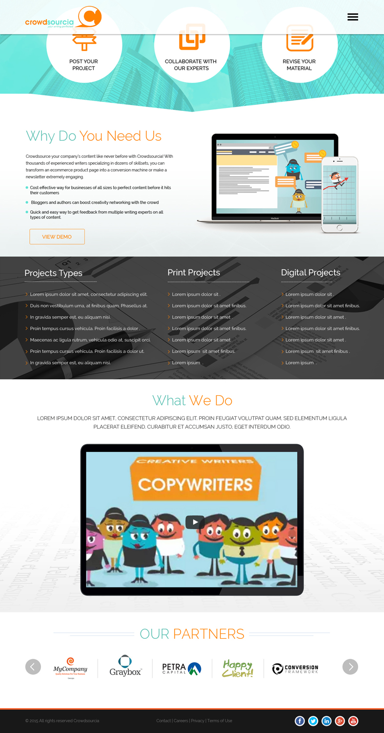 Diseño Web por SJ-Designer para Crowdsourcia | Diseño #8159732