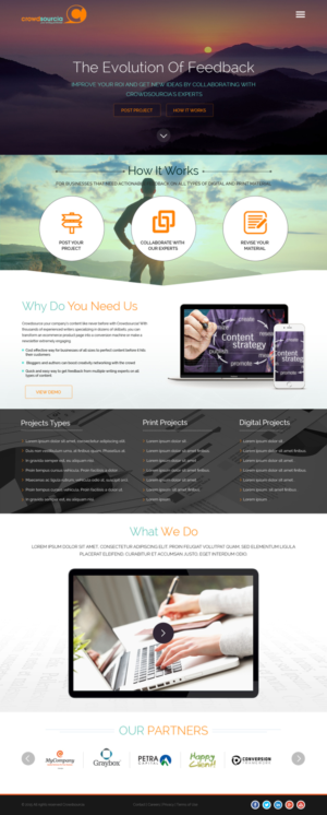 Web Design par SJ-Designer pour Crowdsourcia | Design : #8172809