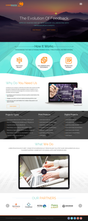 Web Design par SJ-Designer pour Crowdsourcia | Design : #8172871