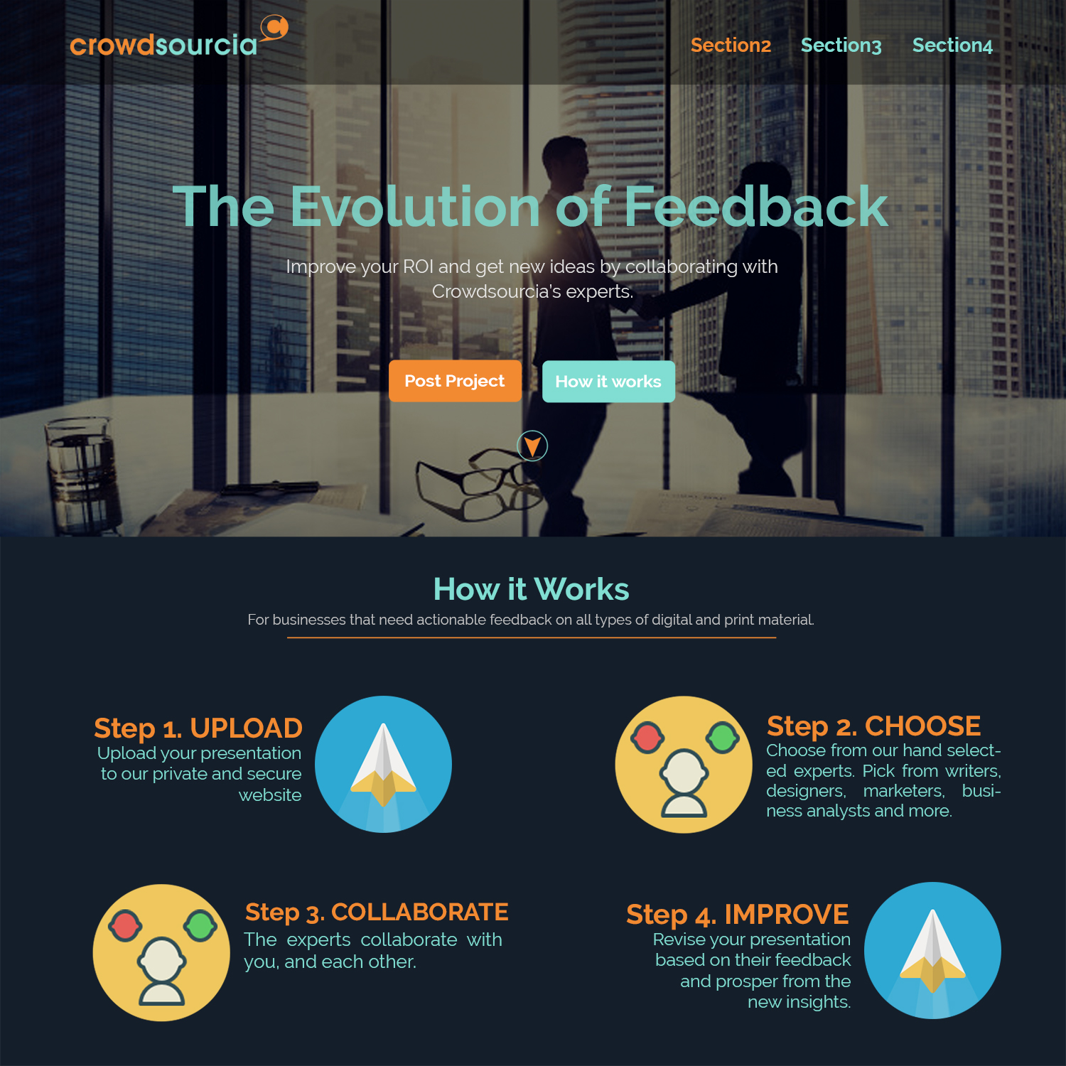 Diseño Web por p3kacosta para Crowdsourcia | Diseño #8410437