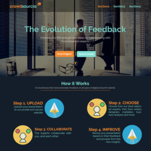 Web Design par p3kacosta pour Crowdsourcia | Design #8410437