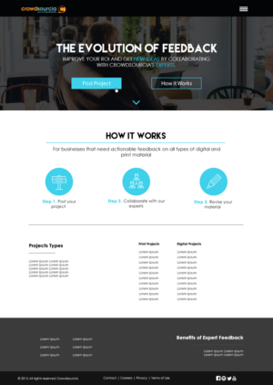 Diseño Web por Donn Marlou Ramirez para Crowdsourcia | Diseño: #8011102