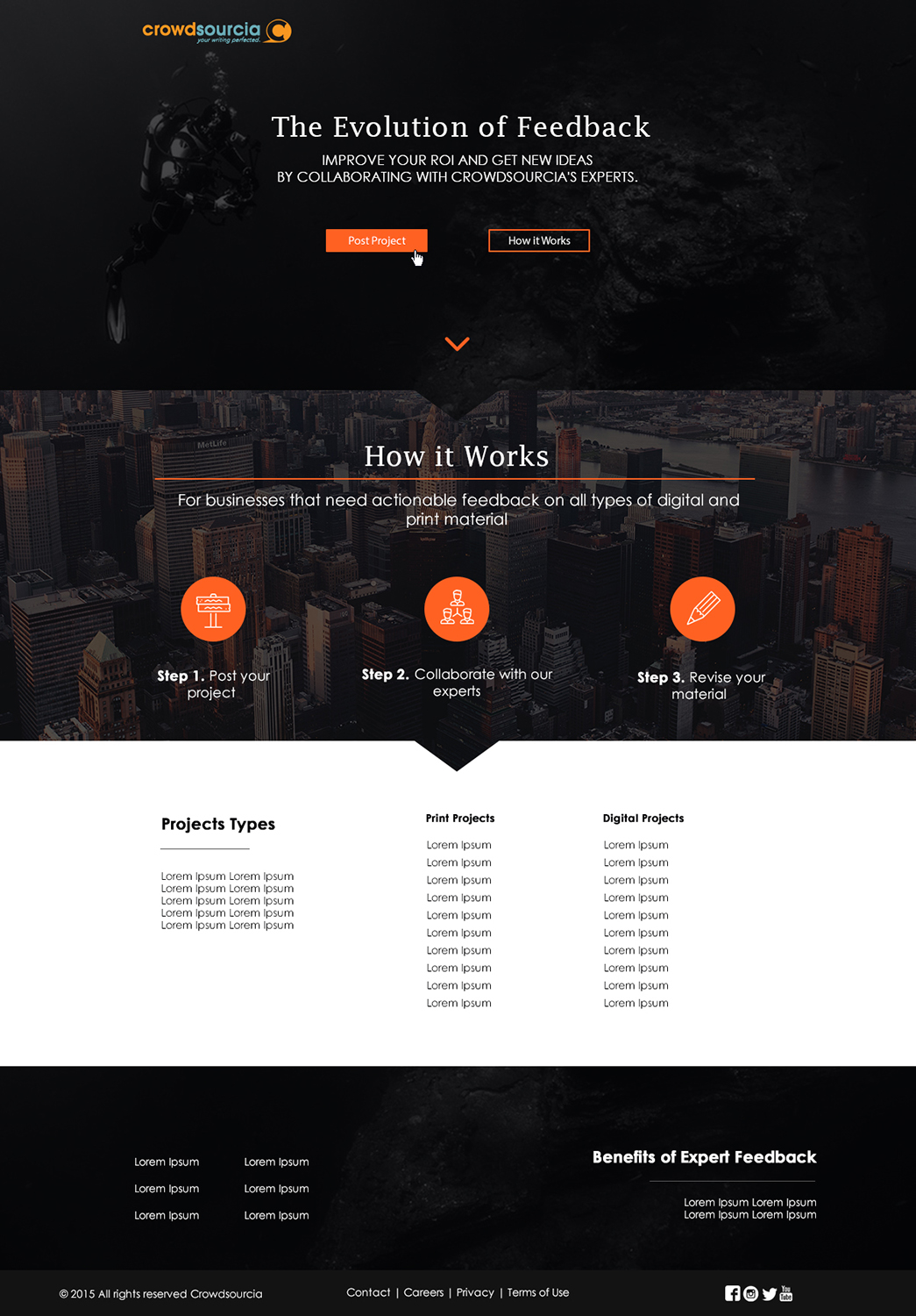 Diseño Web por Donn Marlou Ramirez para Crowdsourcia | Diseño #8016313