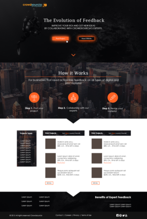 Diseño Web por Donn Marlou Ramirez para Crowdsourcia | Diseño: #8084483
