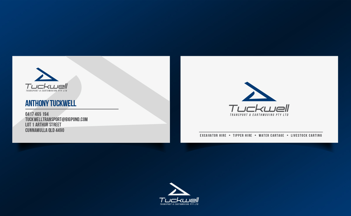 Logo Design by ketoprofen for Tuckwell Transport & Earthmoving Pty Ltd | Design #8003866