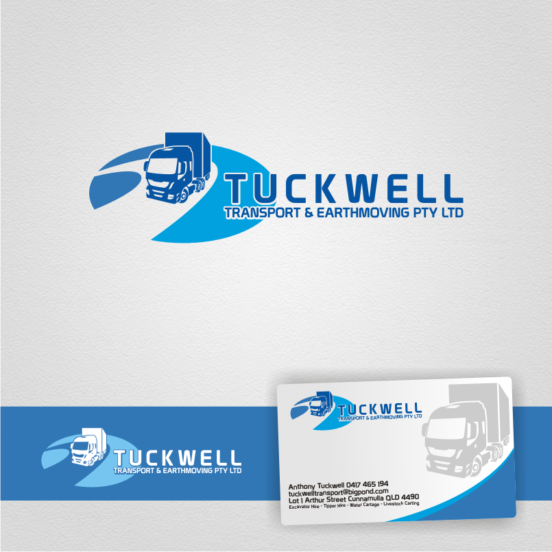 Logo Design by Arham Hidayat for Tuckwell Transport & Earthmoving Pty Ltd | Design #8160617