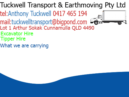 Logo Design by mfoner22 for Tuckwell Transport & Earthmoving Pty Ltd | Design #7966031