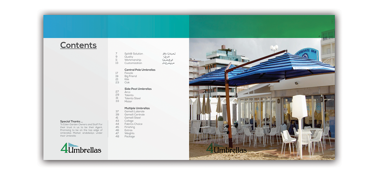 Catalogue Design by nafizrahat for 4 Umbrellas  | Design #15120692