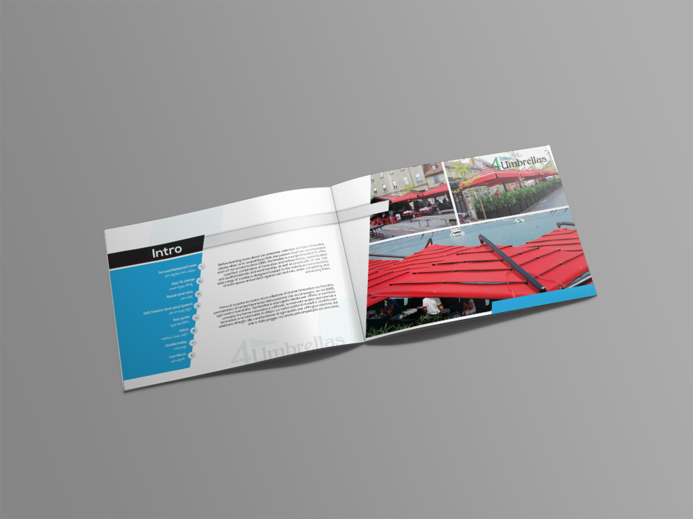 Catalogue Design by nafizrahat for 4 Umbrellas  | Design #7997428