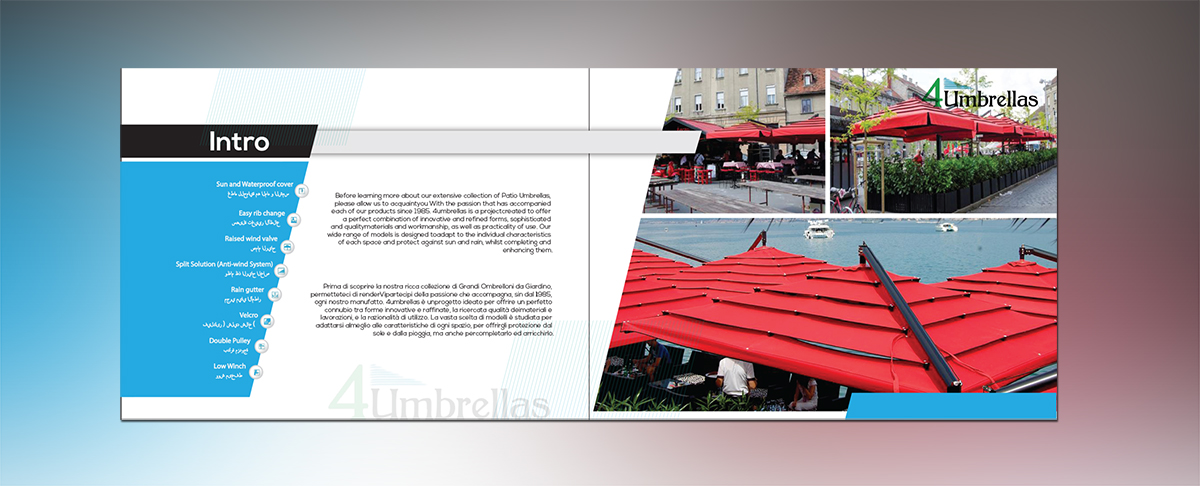 Catalogue Design by nafizrahat for 4 Umbrellas  | Design #7997449