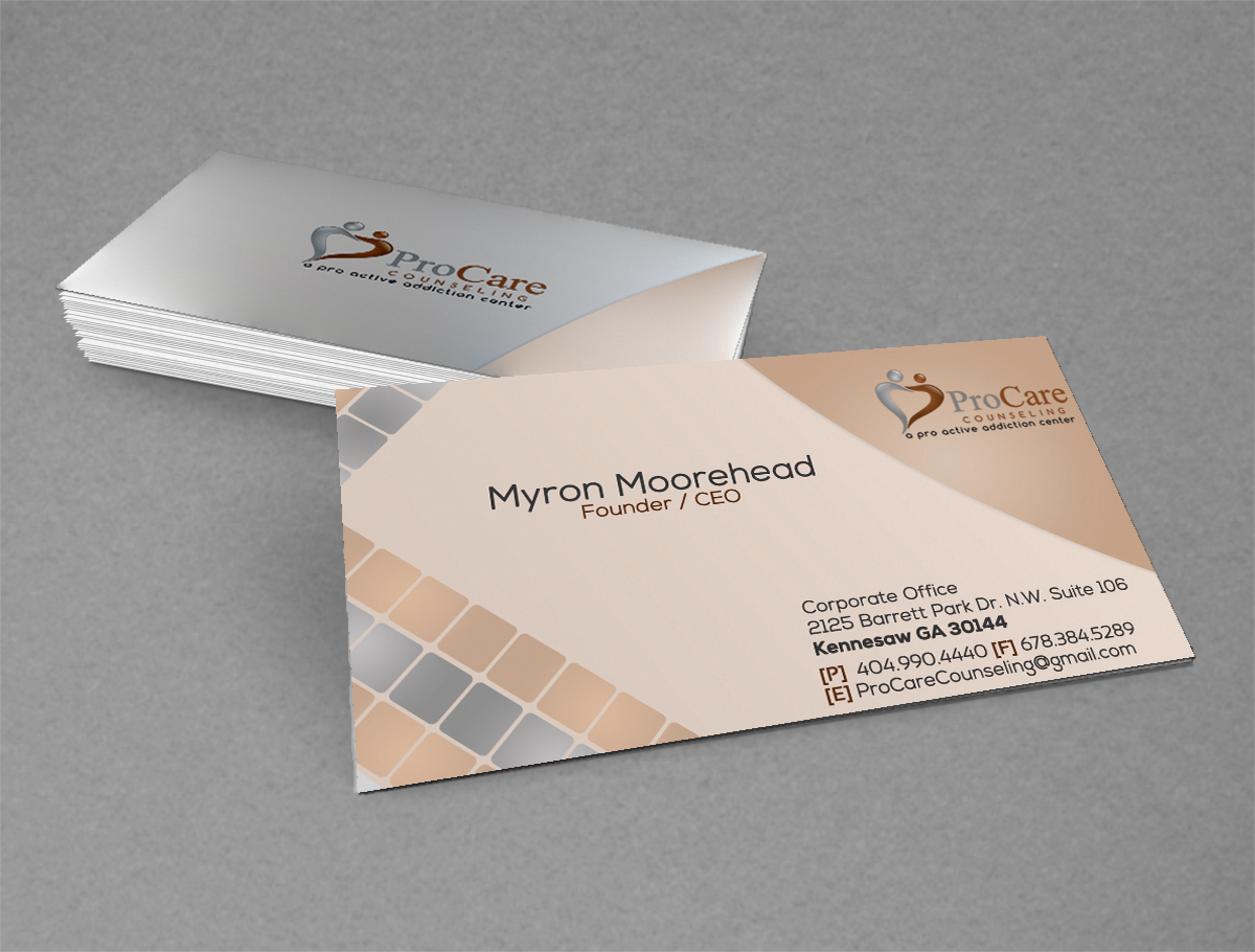 Business Card Design by MS Design for Pro Care Counseling | Design #2019569