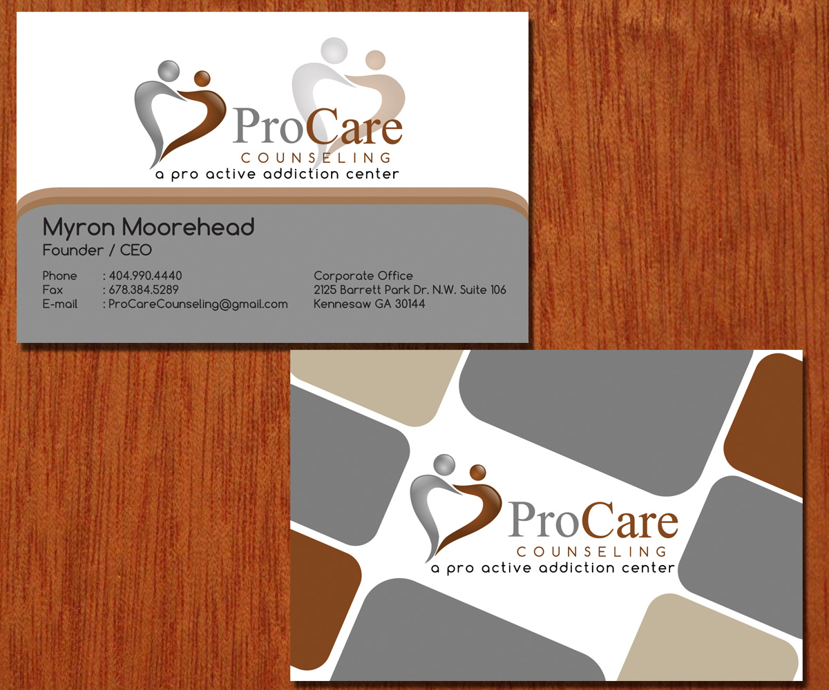 Business Card Design by terragold for Pro Care Counseling | Design #1978763