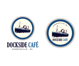 DOCKSIDE CAFE , HARRISVILLE , MI. | Logo Design by Empathy Design