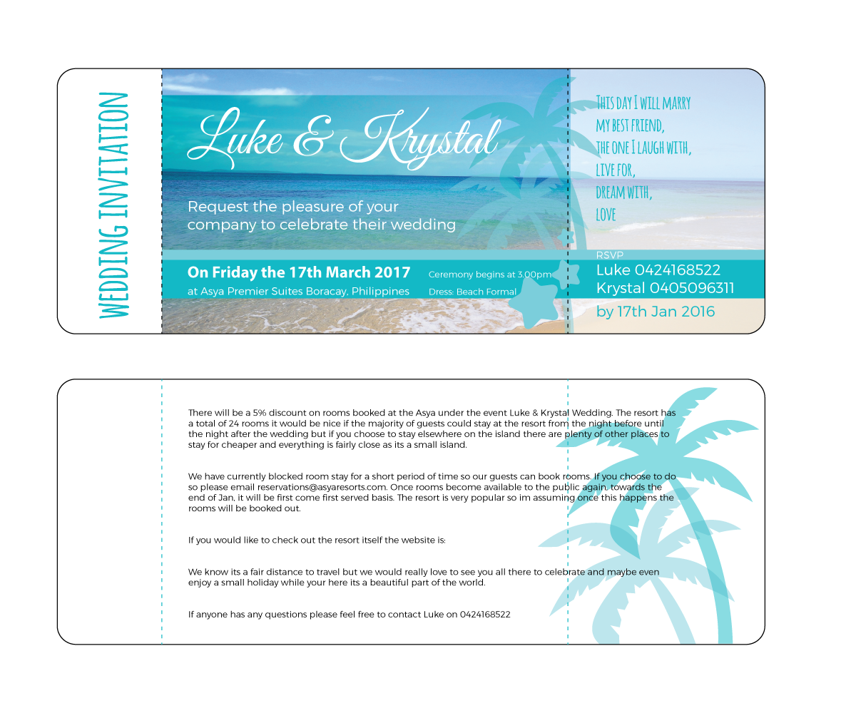 Invitation Design by Sergio Coelho for this project | Design #8153037