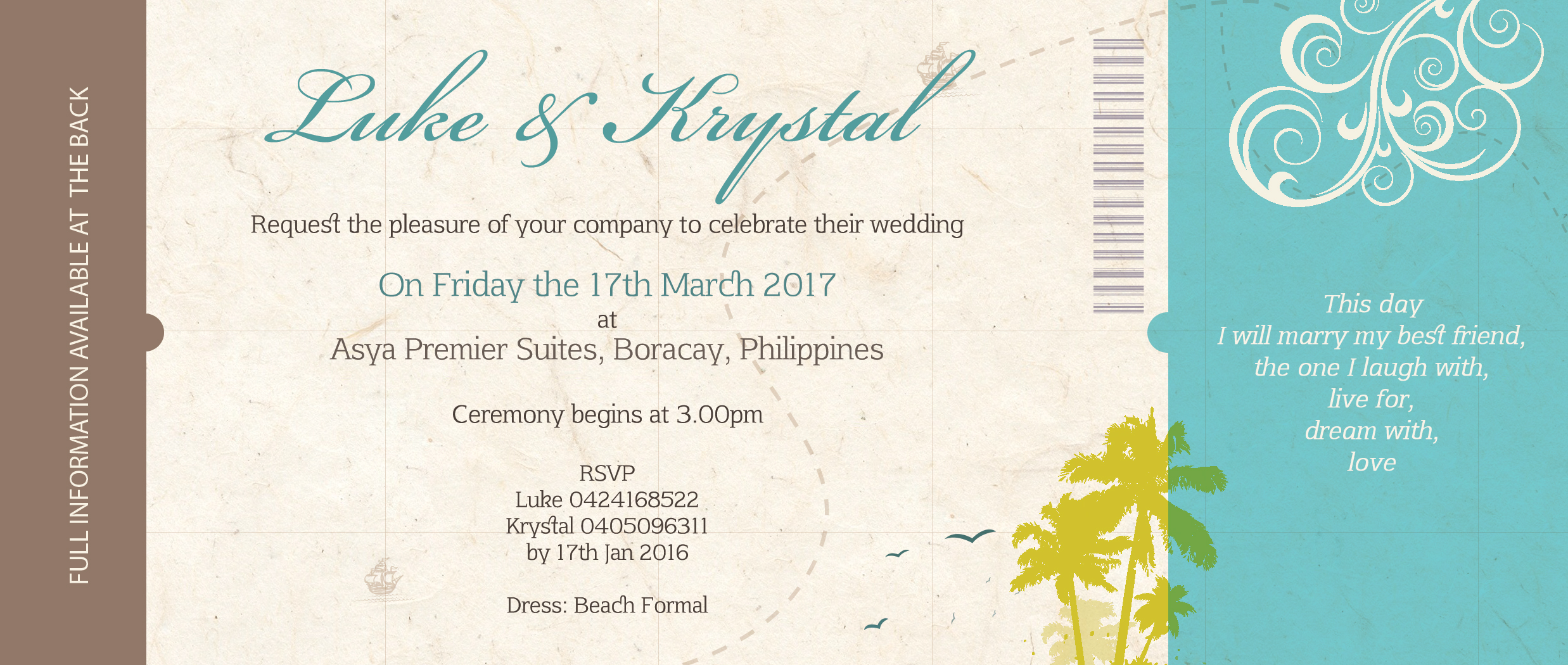 Invitation Design by schk for this project | Design #8017551