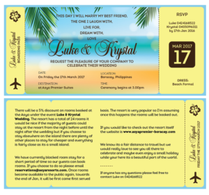 Invitation Design by Anicata for this project | Design: #8155097