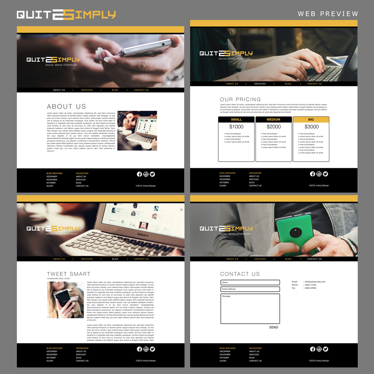 Web Design par mcky//design pour ce projet | Design #7982860