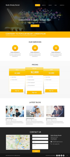 Web Design by pb for this project | Design: #7988897