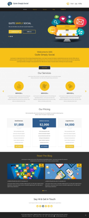 Web Design by pb for this project | Design: #8458488