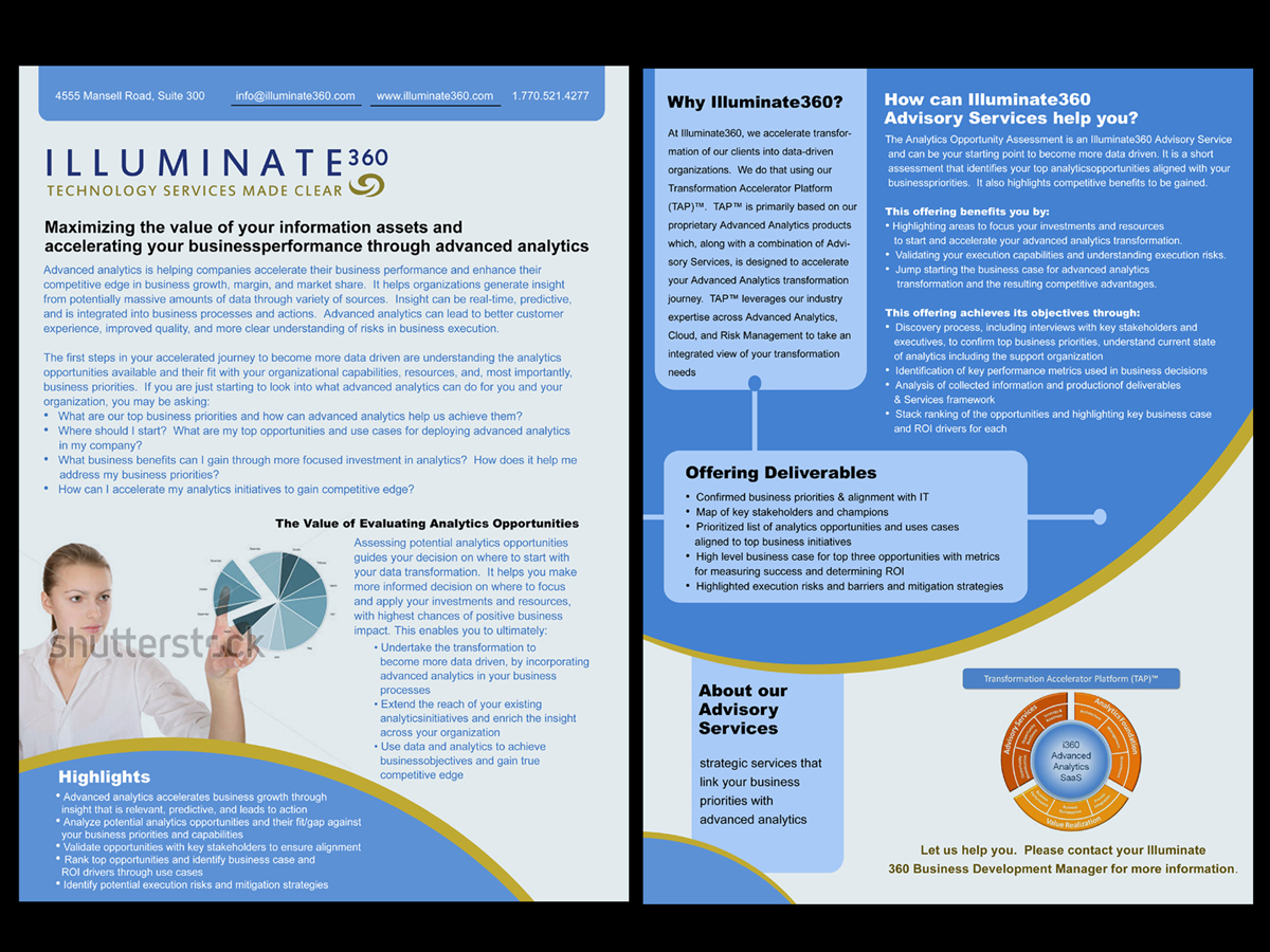 Flyer Design by whitepaper for Illuminate360 | Design #1970386