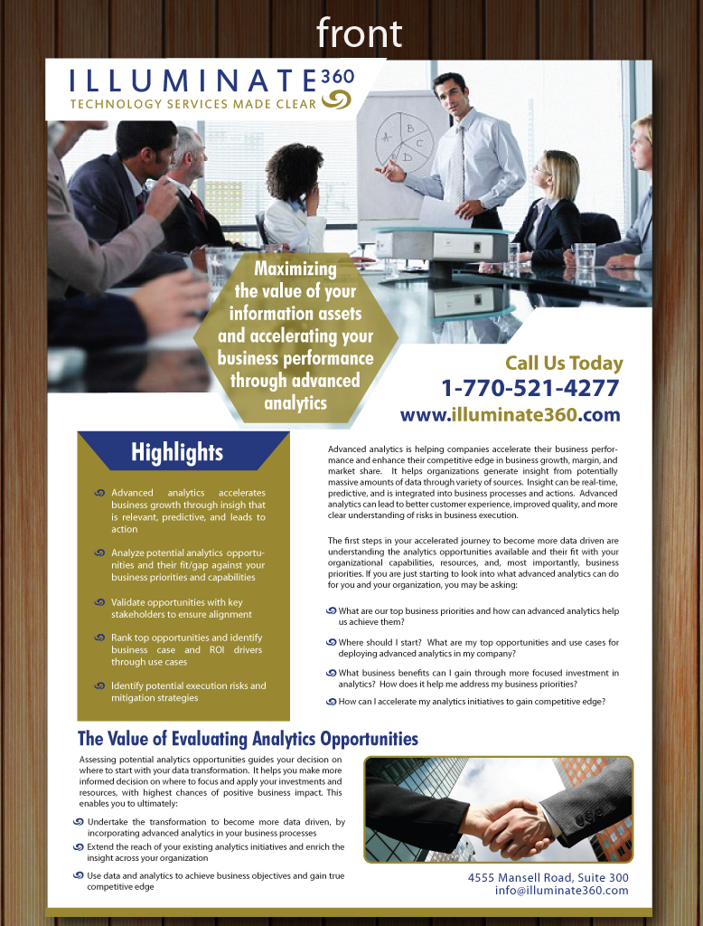Flyer Design by Sbss for Illuminate360 | Design #1971542