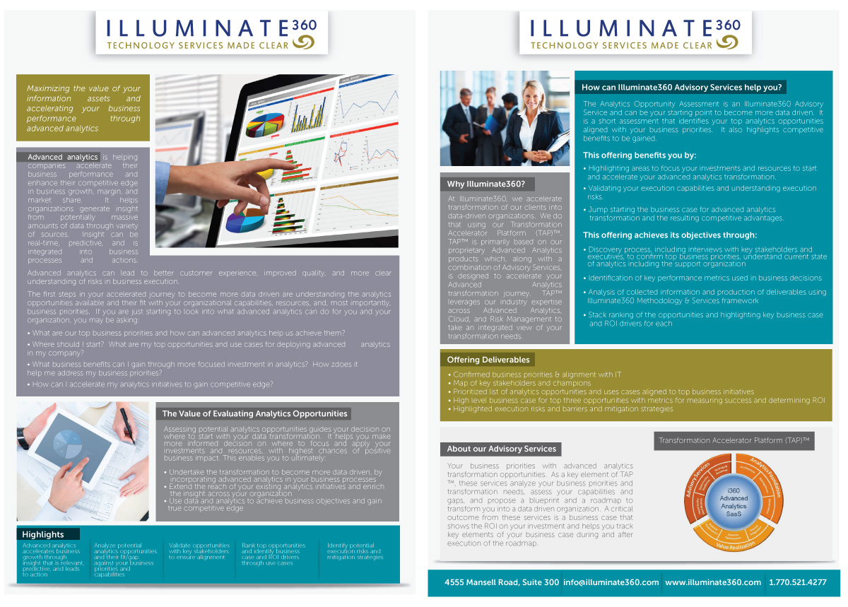 Diseño de Flyer por JCR para Illuminate360 | Diseño #1968811