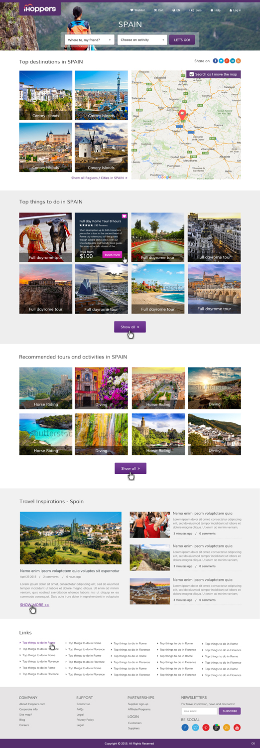 Web Design by pb for iHoppers S.L. | Design #9166335