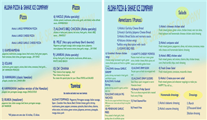 Menu Design by Valentin for Hawaiian Rainbow Ice | Design #1984448