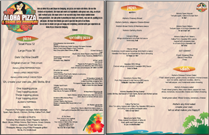 Menu Design by JadeCrystal for Hawaiian Rainbow Ice | Design #1995890