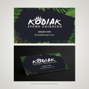 Business Card Design by MatthewGomez for Kodiak Stump Grinding | Design #7986477