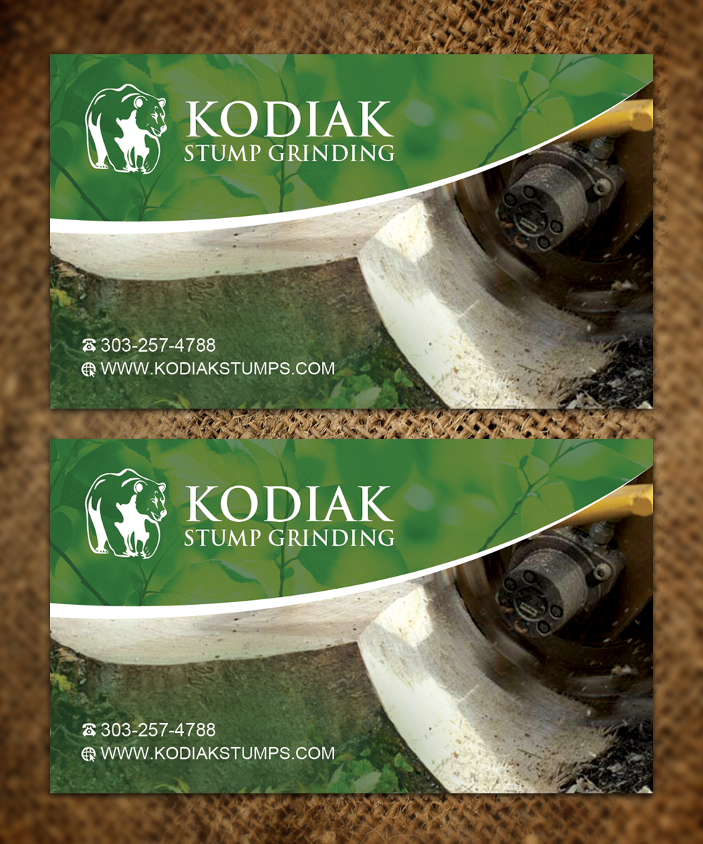 Business Card Design by Sandaruwan for Kodiak Stump Grinding | Design #8007248