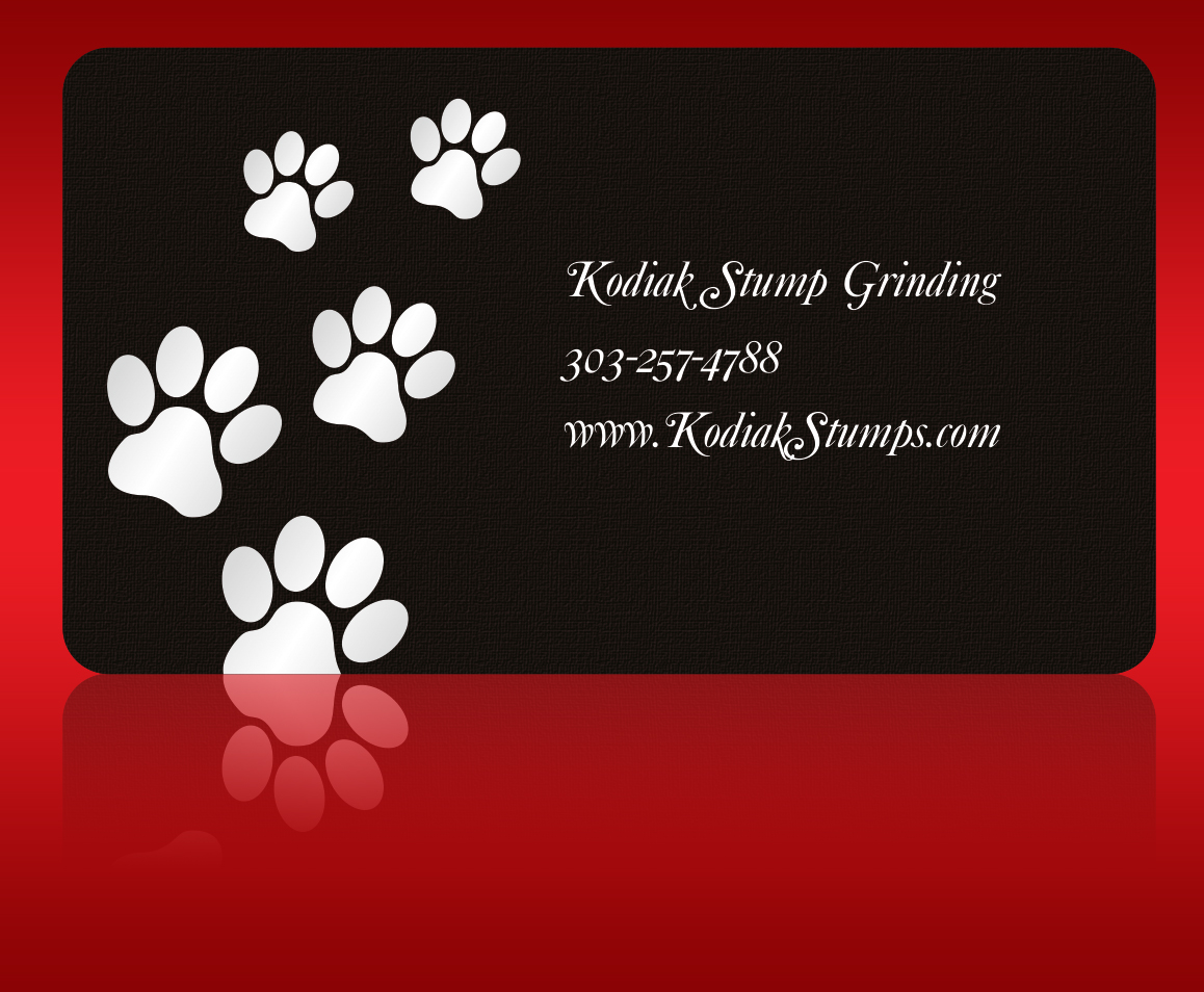 Diseño de Tarjeta de Presentación por ALSADESIGN para Kodiak Stump Grinding | Diseño #7986115