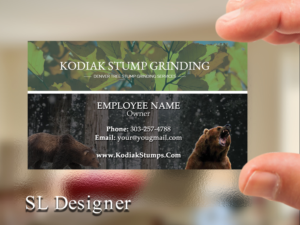 Business Card Design by SL Designer for Kodiak Stump Grinding | Design: #7985981