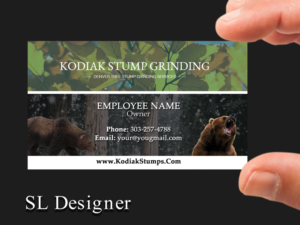 Diseño de Tarjeta de Presentación por SL Designer para Kodiak Stump Grinding | Diseño: #7986008