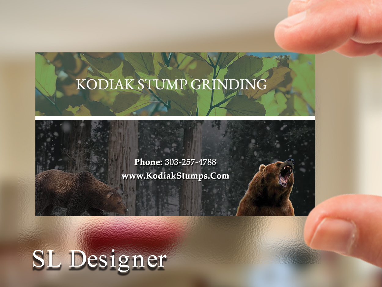 Business Card Design by SL Designer for Kodiak Stump Grinding | Design #8005801