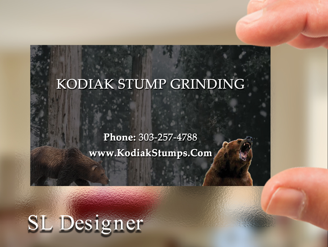 Business Card Design by SL Designer for Kodiak Stump Grinding | Design #8005809