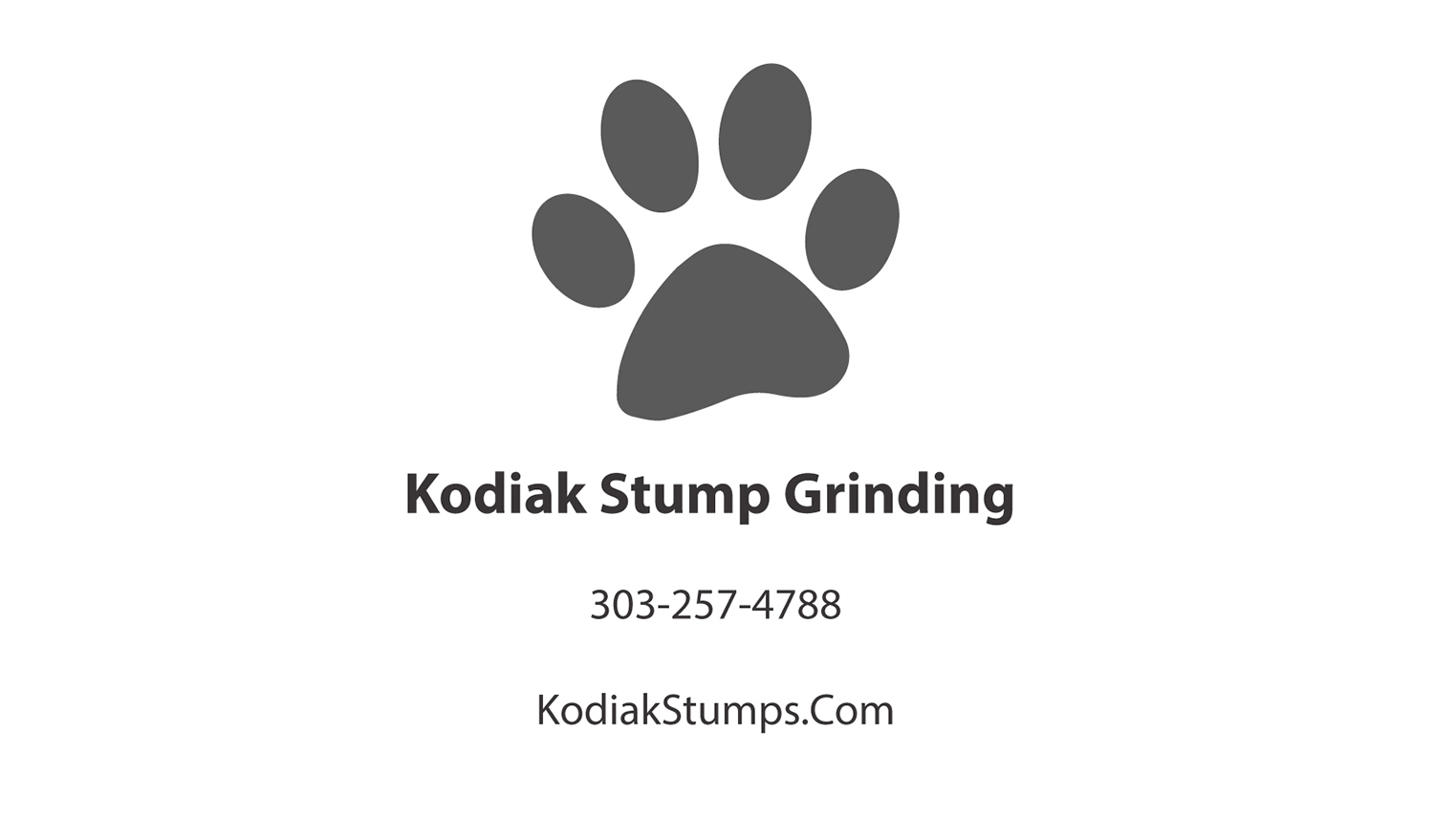 Business Card Design by lukas.meszaros for Kodiak Stump Grinding | Design #7987248
