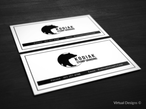 Diseño de Tarjeta de Presentación por SyncFuse™ Solutions para Kodiak Stump Grinding | Diseño: #7986512